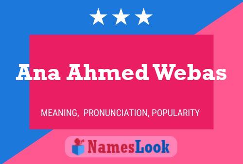 Póster del nombre Ana Ahmed Webas