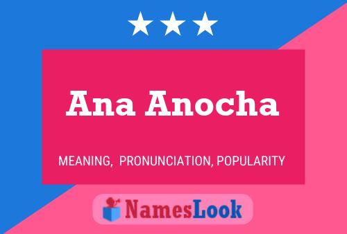 Póster del nombre Ana Anocha