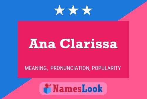 Póster del nombre Ana Clarissa