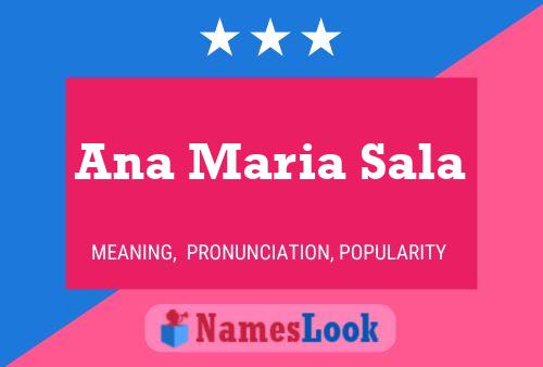 Póster del nombre Ana Maria Sala