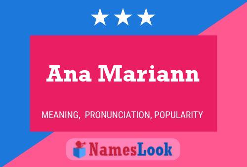 Póster del nombre Ana Mariann