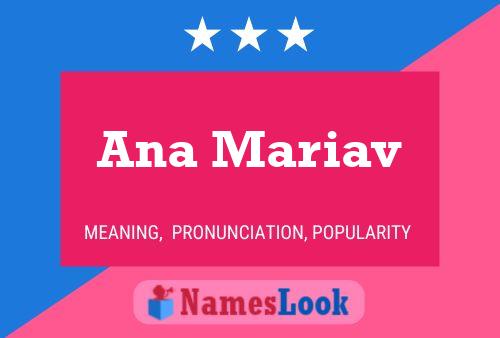 Póster del nombre Ana Mariav