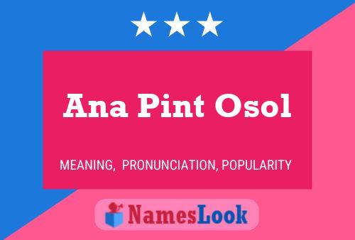 Póster del nombre Ana Pint Osol