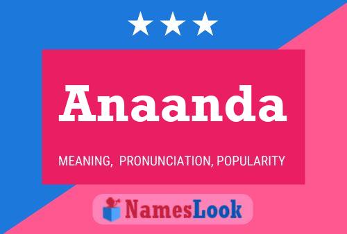 Póster del nombre Anaanda