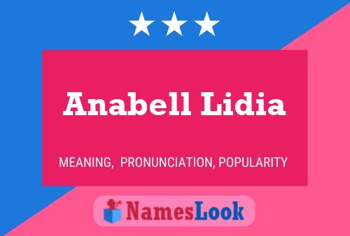 Póster del nombre Anabell Lidia