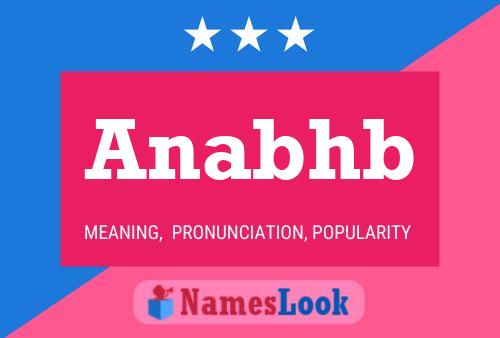 Póster del nombre Anabhb