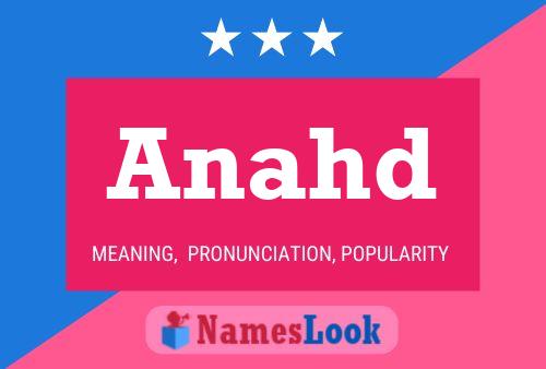 Póster del nombre Anahd