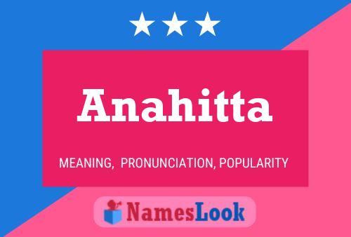 Póster del nombre Anahitta