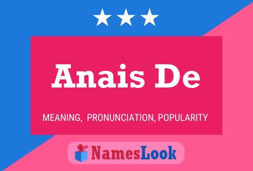 Póster del nombre Anais De