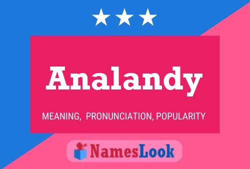 Póster del nombre Analandy