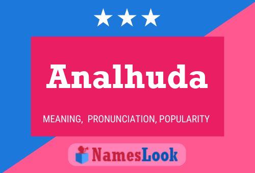 Póster del nombre Analhuda