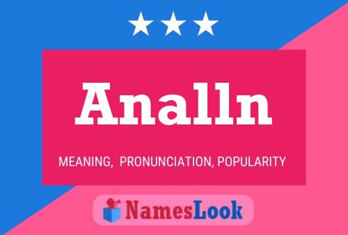 Póster del nombre Analln