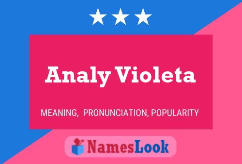 Póster del nombre Analy Violeta