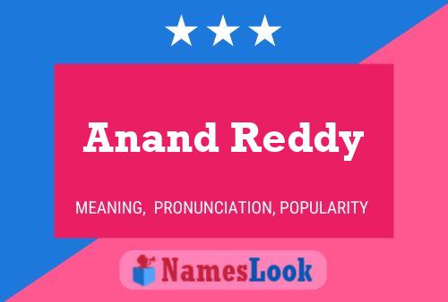 Póster del nombre Anand Reddy