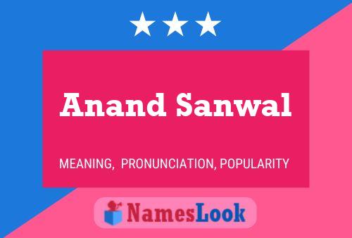 Póster del nombre Anand Sanwal