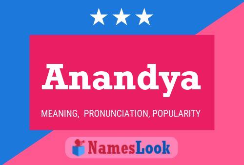 Póster del nombre Anandya