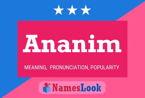 Póster del nombre Ananim