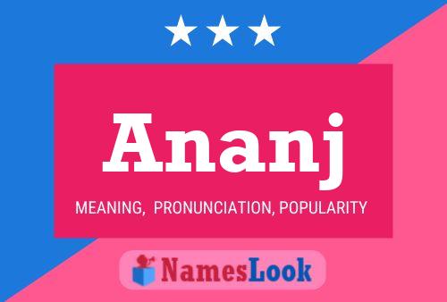 Póster del nombre Ananj