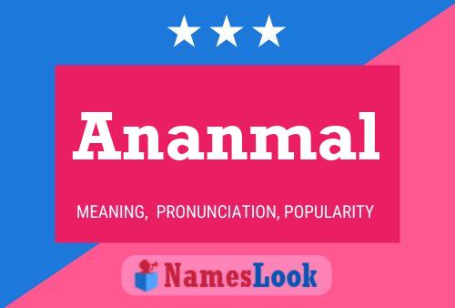 Póster del nombre Ananmal