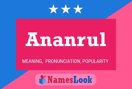 Póster del nombre Ananrul