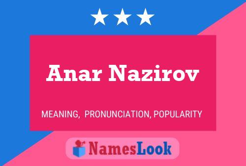 Póster del nombre Anar Nazirov