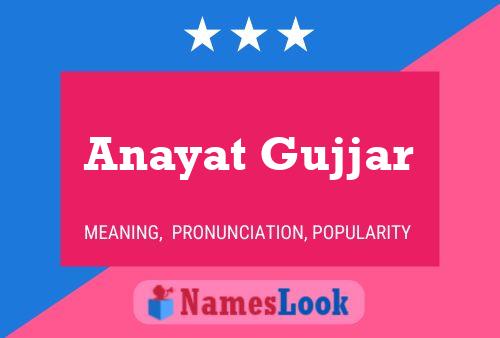 Póster del nombre Anayat Gujjar