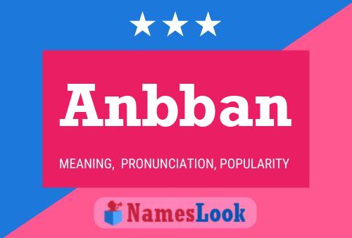 Póster del nombre Anbban