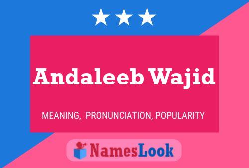 Póster del nombre Andaleeb Wajid