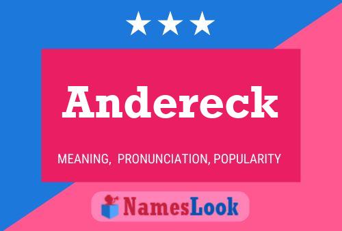 Póster del nombre Andereck