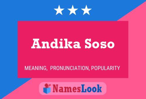 Póster del nombre Andika Soso