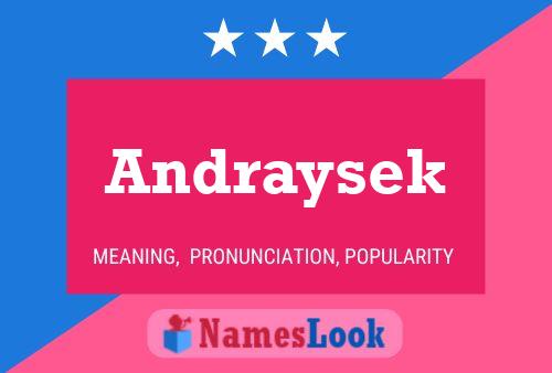 Póster del nombre Andraysek