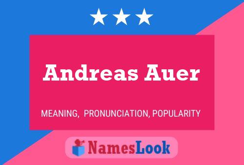 Póster del nombre Andreas Auer