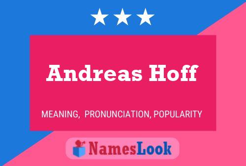 Póster del nombre Andreas Hoff