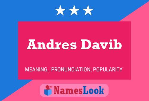 Póster del nombre Andres Davib