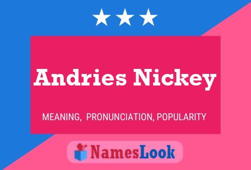 Póster del nombre Andries Nickey