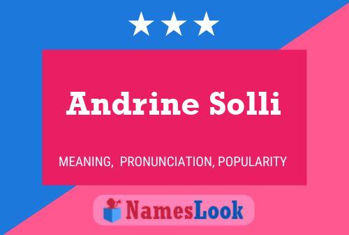 Póster del nombre Andrine Solli