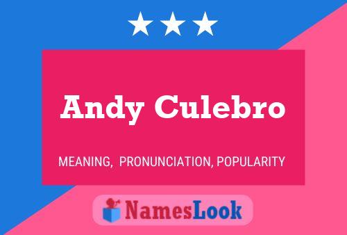 Póster del nombre Andy Culebro