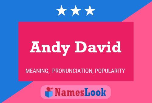 Póster del nombre Andy David