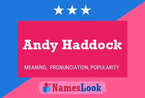 Póster del nombre Andy Haddock