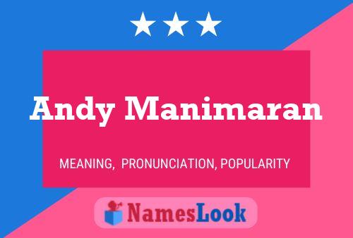 Póster del nombre Andy Manimaran