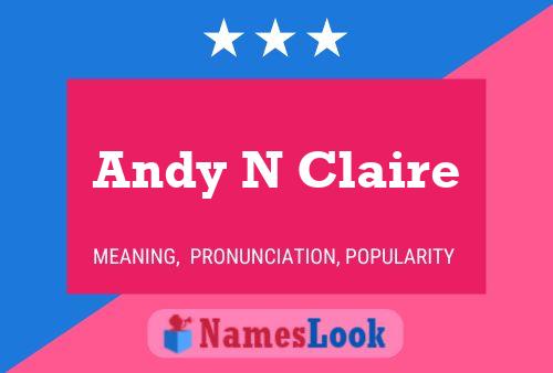 Póster del nombre Andy N Claire