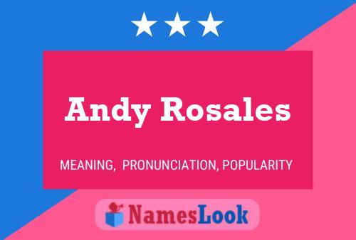 Póster del nombre Andy Rosales