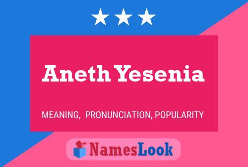 Póster del nombre Aneth Yesenia