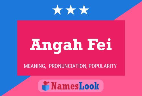 Póster del nombre Angah Fei