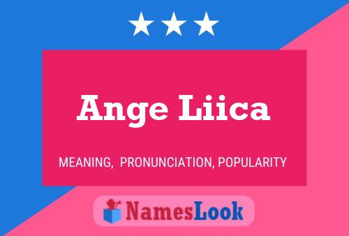 Póster del nombre Ange Liica