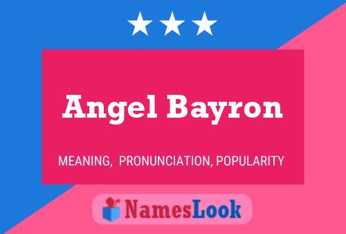 Póster del nombre Angel Bayron