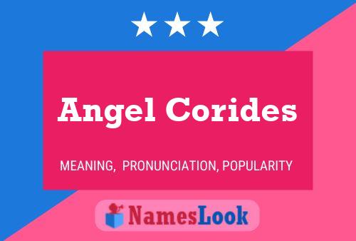 Póster del nombre Angel Corides