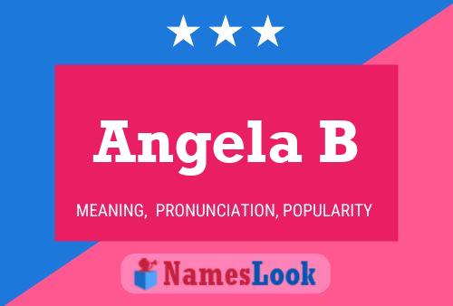 Póster del nombre Angela B