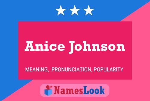 Póster del nombre Anice Johnson