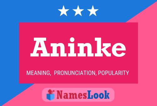 Póster del nombre Aninke